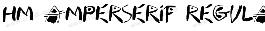 HM Amperserif Regula字体转换